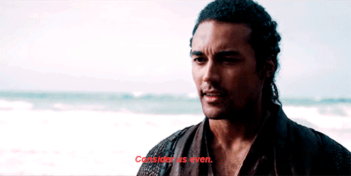ohlancelot:CURSED: Arthur (The Once and Future King) meets the Red Spear (Guinevere)