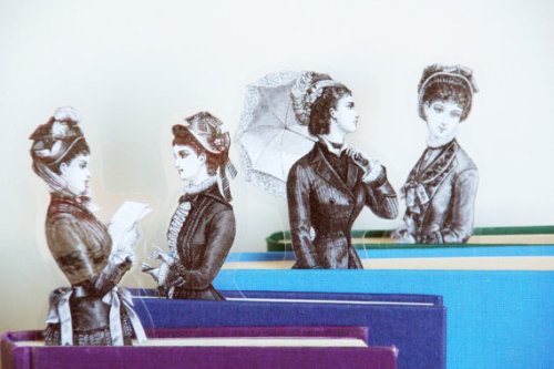 wellesleybooks: teachingliteracy: Victorian Ladies Bookmarks by Marina’s Wishes. So clever! So