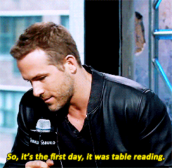 ryanreynoldssource:  You pick something off from everybody you work with. To go back to Helen Mirren, I was shocked when I worked with her, because on our first day, it was the first time everybody got together on this film… 