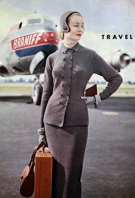 countduck: model in crocheted suit, immaculately tailored. slim, fitted jacket, slim skirt. photo by