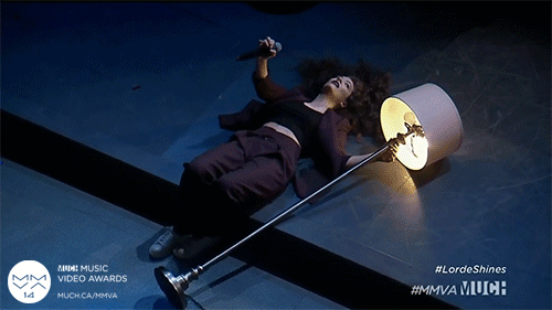 muchmusic:  Lorde cozied up to this lovely lamp during her amazing MMVA performance