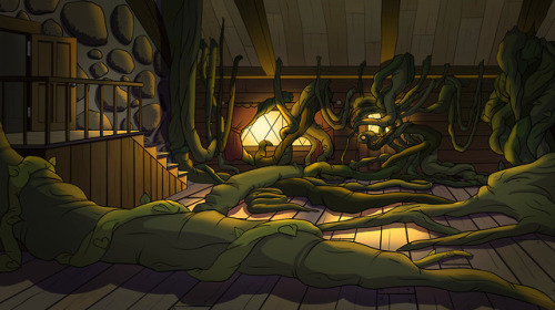 rum-and-shattered-dreams: More practice with coloring some of the backgrounds I drew for @gfdeepwood