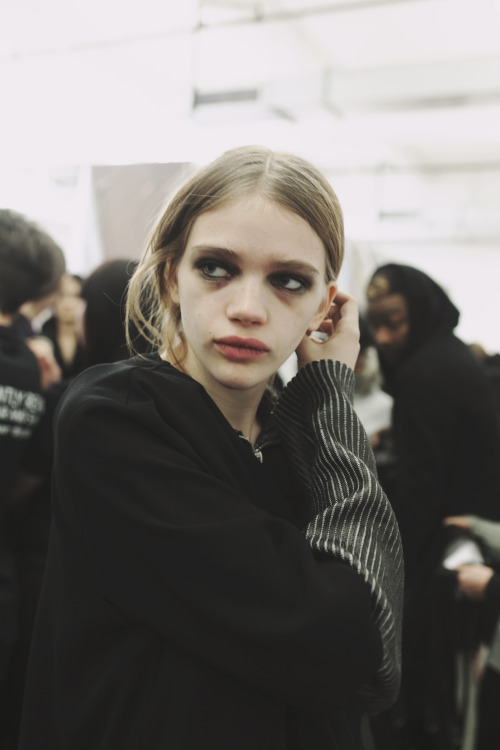 Backstage at Public School AW16 by Rebekah Campbell for Dazed