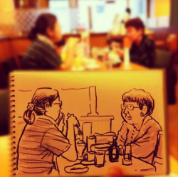 bobbycaputo:  Illustrator Hama-House Creates Beautiful ‘Speed Sketches’ of People Doing Everyday Activitie. 