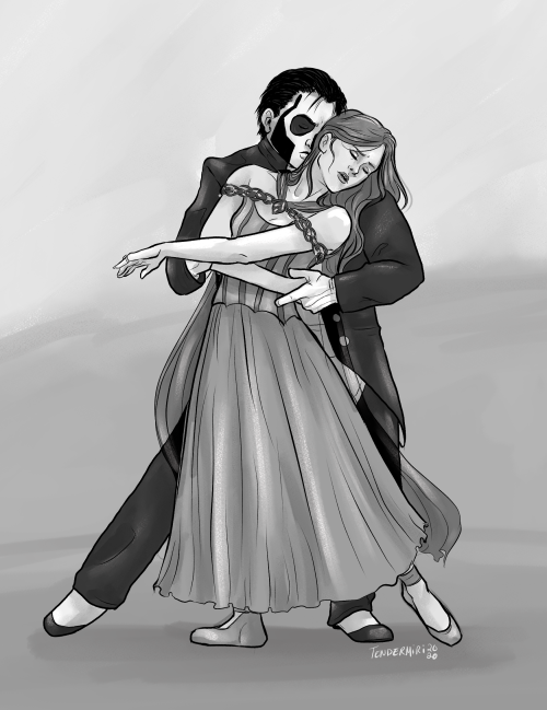 real quick study of a ballet pose I nabbed from Dracula. felt right to draw Papa 3 in this.