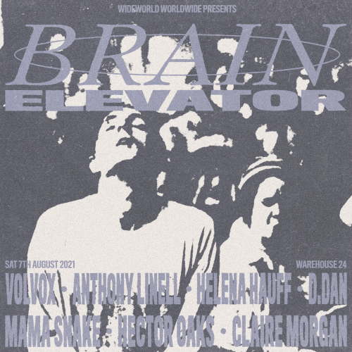 BRAIN ELEVATORFlyer concept for a warehouse party featuring a few artists that I haven’t seen live y