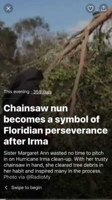 fuckingflorida:  Chainsaw Nun > Florida