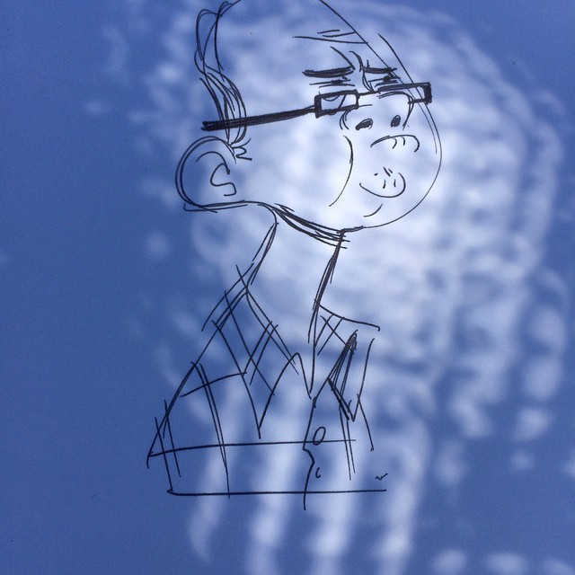Cool lighting effect lunch doodle. #sketch #sketchbook #doodle #pen #characterdesign