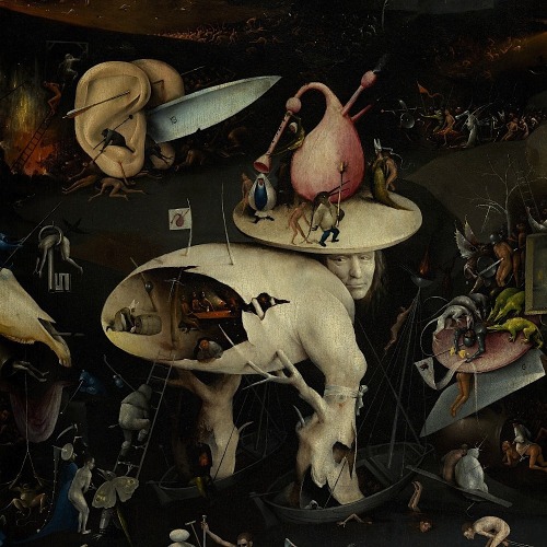 magictransistor:Hieronymus Bosch, The Garden of Earthly Delights (Left panel and details), c. 1510.
