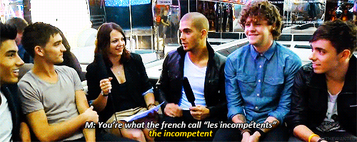 itsthewanted:The Wanted attempting to insult each other in french (x)