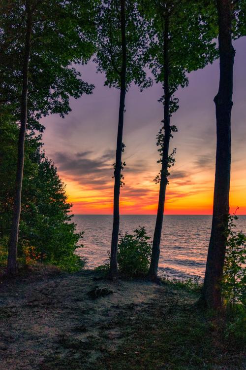 amazinglybeautifulphotography:  Sunset at Lake Erie Bluffs, Ohio. [OC][1366 x 2048] - Author: Igorius on reddit