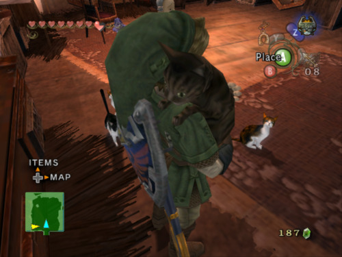 nintendonut1: stereomindset: Link and kittens,how cute is that do you know how much time i wasted ho