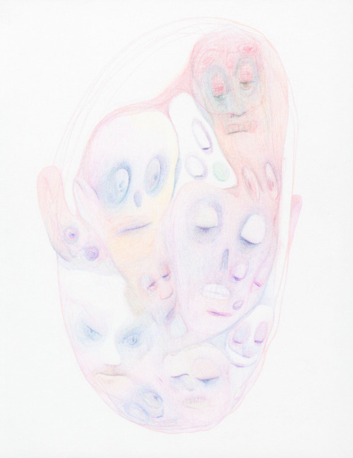 Hello 11x8.5 Colored Pencil On Paper 2017-On View At @redbullhoadet Through AugustGallery Hours: Sat