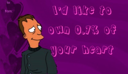 awesomegirlystuff:  Futurama Valentines: Supporting Characters! (and zoidberg) 