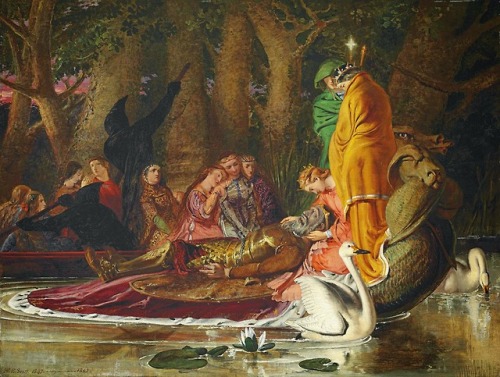 King Arthur Carried to the Land of Enchantment by William Bell Scott, 1847-1862