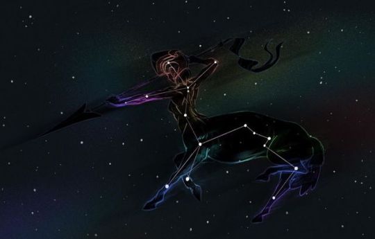 Commissioned by my mum ^^’ 💫 #stars #constellations #centaurus #centaur #horse #girl #woman #warrior #spear #sky #night #space...