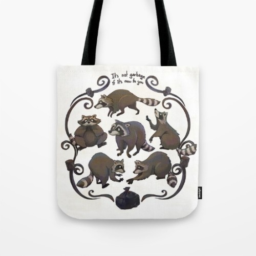 I’ve just got a gang of mischievous little raccoons at my @society6 store :) here society6.c