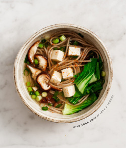 thevegancart:  (Via: http://ift.tt/1jD0OSk) (via miso shiitake soba soup | Love and Lemons) - Get the recipe here http://is.gd/5JWyjv 