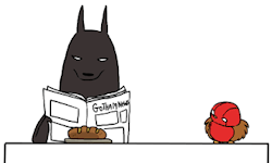 potatocat:  Jason + Batman + Food in Go!Robins! Watch
