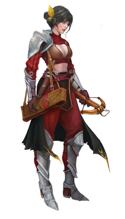 a crossbowman  junsu shin (good water) www.artstation.com/artwork/nQeVQo