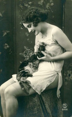 Vintage Cats and People