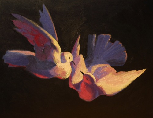 Another version of my doves.  Sometimes the first version is just a study.More at www.kandra-art.com