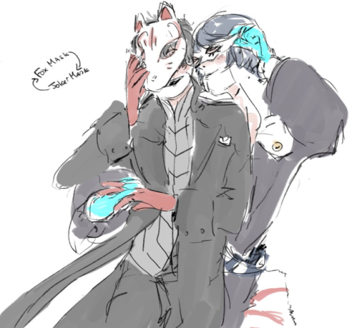 marudyne:Painting the wings of rebellion on his back+mask switch