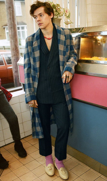thedailystyles:Harry Styles photographed by Glen Luchford for Gucci Tailoring