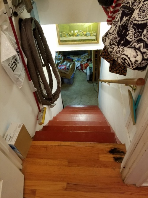 Hauled that giant fucker up the basement stairs yesterday. My arms are killing me but it was 100% wo