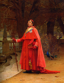 The Preening Peacock, Jean Georges Vibert