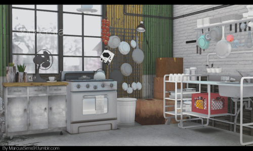 SunnerstaHere’s a kitchen set I threw together. I didn’t get to do everything I wanted w
