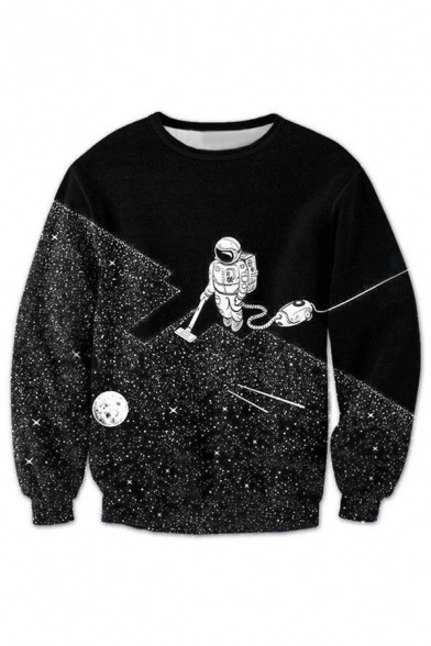 ruby-woo-s: Stylish Cool 3D Sweatshirts  Dropped Milk  //  Moon Astronaut  Rainbow
