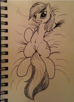 It&rsquo;s Inktober!  Did you know?  :D  I am not gonna do EVERY day, but I might do more ink pictures since I don&rsquo;t have a drawing tablet right now to play with.  And pony vag is always fun to draw.  (Roseluck, in case you were wondering)