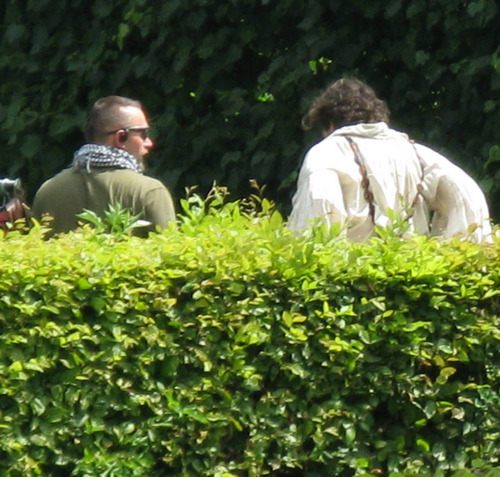 paulinegrint:  paulinegrintt: Santiago Cabrera filming The Musketeers in Kromeriz - Czech Republic (