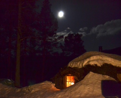 voiceofnature: Norwegian earth sheltered hut (based on norse and sami traditions).