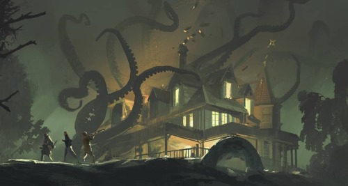 fhtagn-and-tentacles:  THE RITUAL IS COMPLETE by Oscar Sjostedt