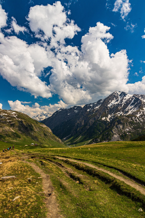 Hiking down to the valley below - Tour du Mont Blanc, June 2019photo by nature-hiking