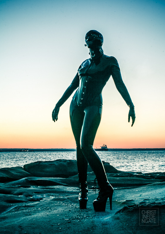 christinedengate:  Latex Nudes at Sunset  Christine Dengate Photography © 2014