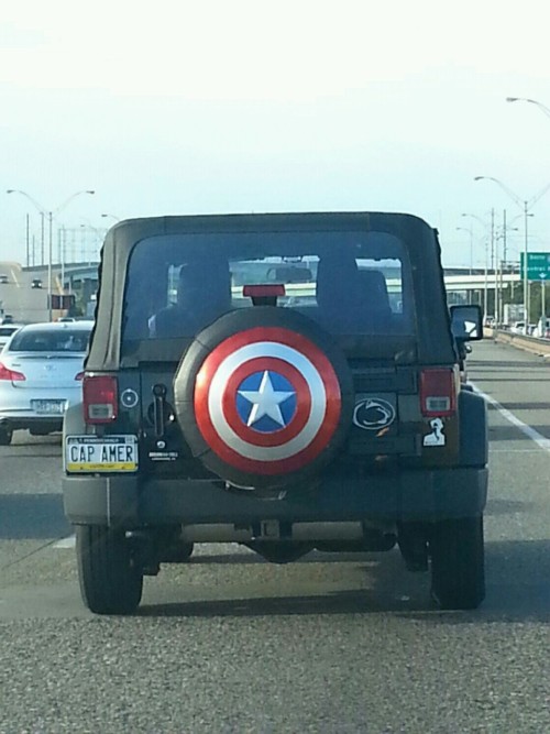 joshspoopswithwords:My girlfriend and I drove behind this wonderful human being on I-95 today. Made 