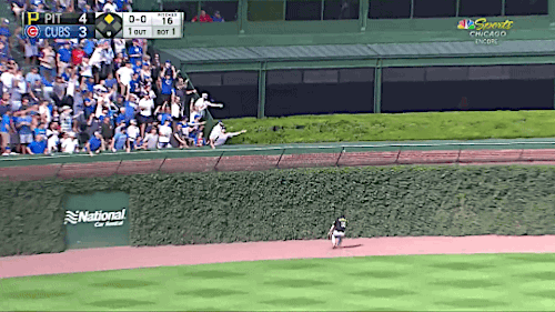 gfbaseball:Nico Hoerner hits a home run on the first pitch he sees at Wrigley Field.  It was a 2-run