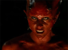 begitalarcos:  Dean protects a heavily pregnant Castiel from a demon who seeks to