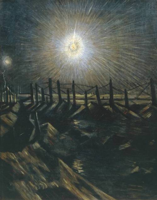 A Star Shell (c. 1916) Christopher Richard Wynne Nevinson Oil on canvas