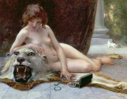 maninconn:  enchantedsleeper:  The Jewel Case, Guillaume Seignac  Bare with her bear. 