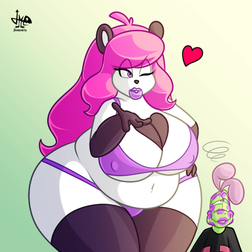 [G] Big beautiful panda - by JAMEArtsSomething i made for  thepinkmoonbear recently.I love her panda