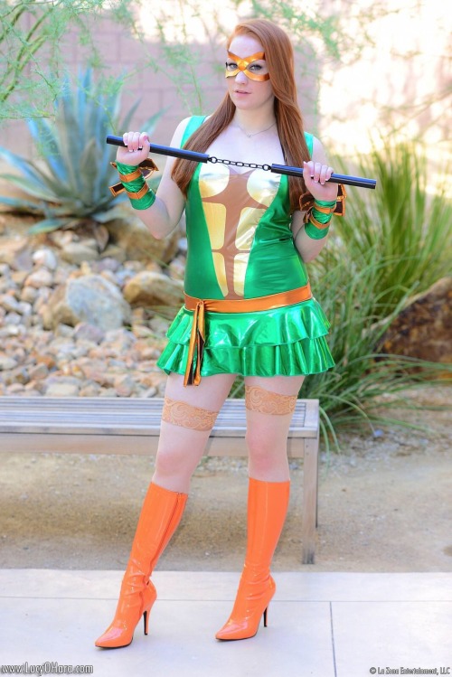 Porn sexy-cosplay-scroll:  Lucy Ohara in TMNT photos