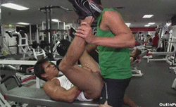 cockdays:  Young studs, hung jocks, and thick cocks http://cockdays.tumblr.com/  Nice gym.  Prostate exercise!