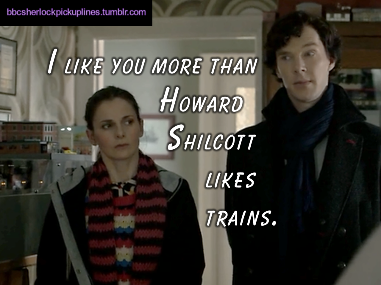 The best of series three (so far!) from BBC Sherlock Pick-Up Lines. Happy Valentine&rsquo;s