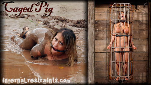 (via Infernal Restraints - 2010-9-10 - CAGED PIG - Trina Michaels|电驴下载|虐恋小说|绳艺视频|捆绑图片|唯美SM)