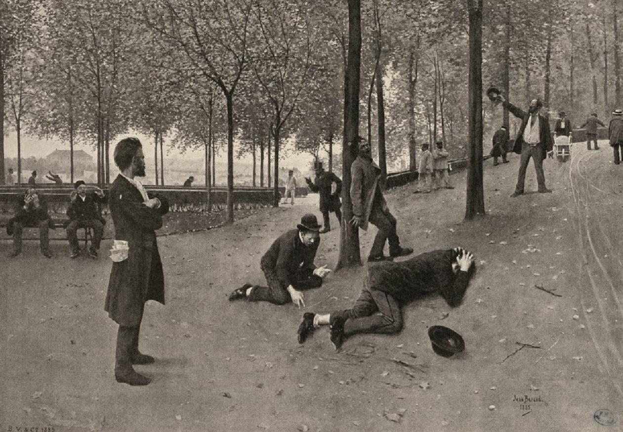 Jean Béraud - Les Fous (The Crazies) [gravure, 1885]
