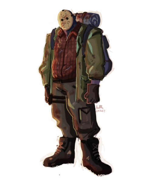 hawlucha - drew a more survivalist jason voorhees- his clothes...
